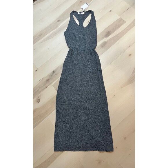 RUMORED NWT Smoke Heather Lakeville Maxi Knit Dress Large Minimalist Fall Chic - Picture 5 of 12